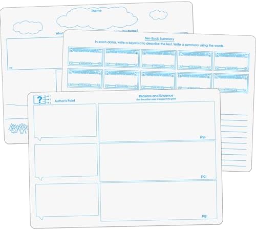 Really Good Stuff Text Evidence Dry-Erase Boards, Ages 7+, Grades 2+