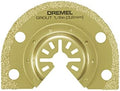 Dremel MM500 1/8-Inch Oscillating Multitool Blade for Grout Removal, Fast Cutting Carbide Accessory - Universal Quick- Fit Interface Fits Bosch, Makita, Milwaukee, and Rockwell, Gold