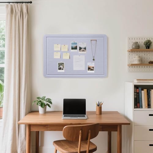 Felt Bulletin Board 36x24 inches, Decorative Pin Board for Home & Office