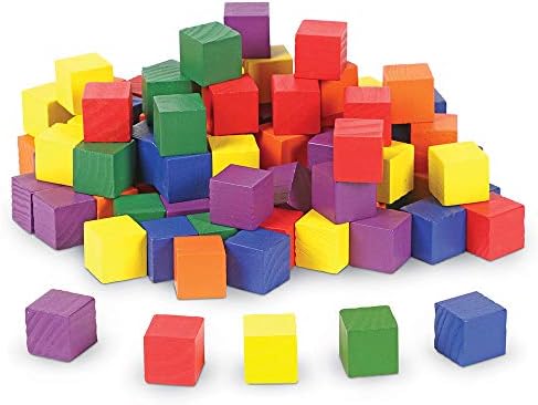 Learning Resources Wooden Color Cubes