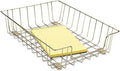 Fellowes Workstation 3" Letter Desk Tray Organizer, Wire, Silver (60012)