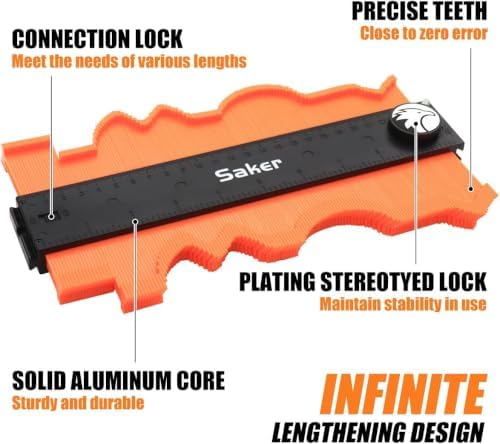 Saker Contour Gauge Profile Tool Unlimited Connection 10 Inch