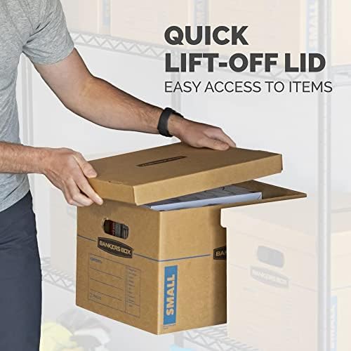 Bankers Box 15-Pack Small Classic Moving Boxes with Reinforced Handles