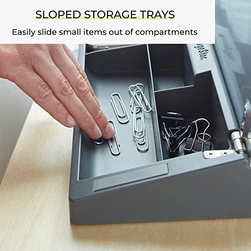 ECR4Kids MessageStor Dry-Erase Glass Board Memo Station, Desk Organizer, Botanical (Pack of 4)