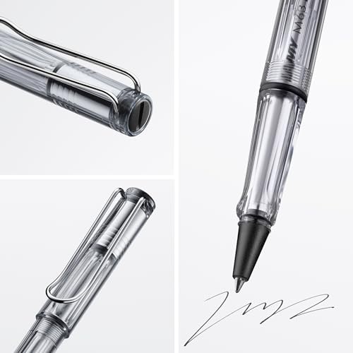 Lamy safari vista - Rollerball Pen with ergonomic grip & line width M - for pleasant long writing - made of robust ASA plastic - including rollerball refill M 63 in blue