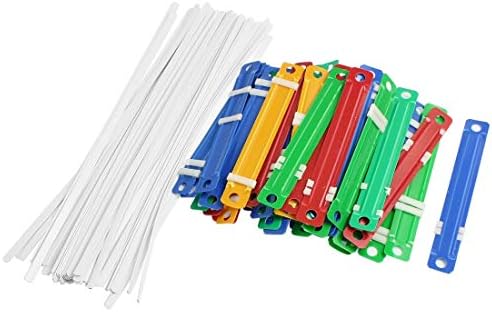 XYWHPGV Plastic Office School Binding Two-Piece Document Paper Fastener Colorful Plastic Pack of 50(df378 73324 1f40b b6133 354e1 de5d5
