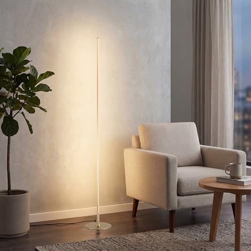 JONATHAN Y Iris 59.5" Modern LED Integrated Floor Lamp Metal, Gold
