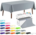 CXPSINC 54 Inch X 300 Feet Plastic Table Cover Roll Disposable Tablecloth with Slide Cutter for All Type/Shape Tables | Party, Banquet, Birthdays, Weddings(Silver, 300 Feet)