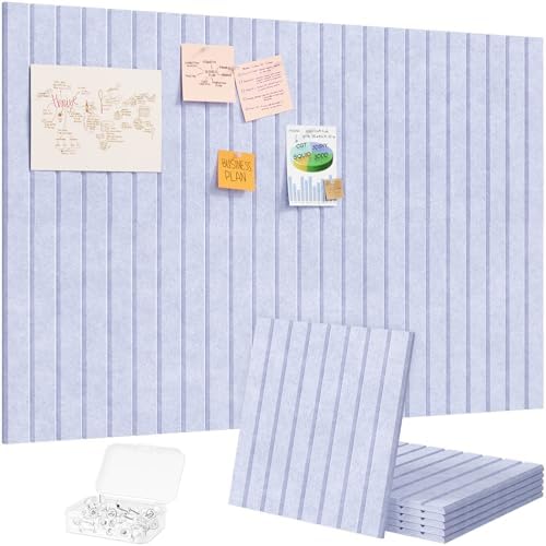 Lifewit Large Felt Bulletin Board with Self-Adhesive 36" x 24"- 6 Pack