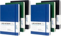 Dynta A4 Lined Journal Notebooks 6 Pack 8.5 x 11 Leather Hardcover Journals