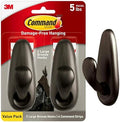 Command Forever Classic Large Metal Hooks, Damage Free Decorating, 2 Hooks