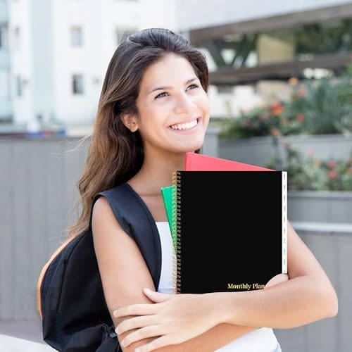 2027-2031 Monthly Planner, 5 Year Monthly Planner/Calendar 20276-2031, 60-Month Jan 2027 – Dec 2031, 9" x 11", Tabs, Double-Side Pocket, Holidays, Thick Paper, Polypropylene Cover - Black