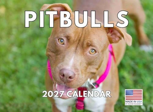 Pitbull Calendar 2027 Pit Bull Monthly Wall Calender 12 Month