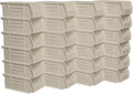 Akro-Mils 30220 AkroBins Plastic Storage Bins, 7"x4"x3", Stone, 24-Pack
