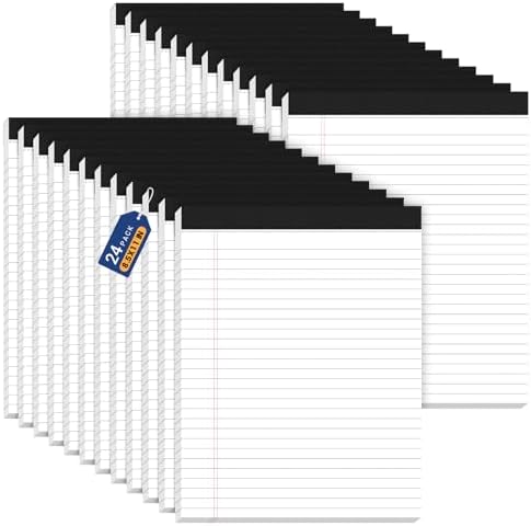 24 Pack Legal Pads 8.5 x 11 Note Pads 8.5 x 11 Inch Notepad Writing Pads