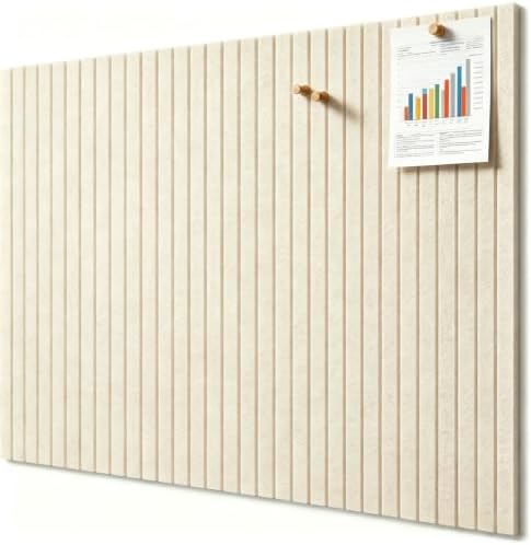 Large Felt Wall Tiles 48" x 36", Light Camel Cork Board Alternative
