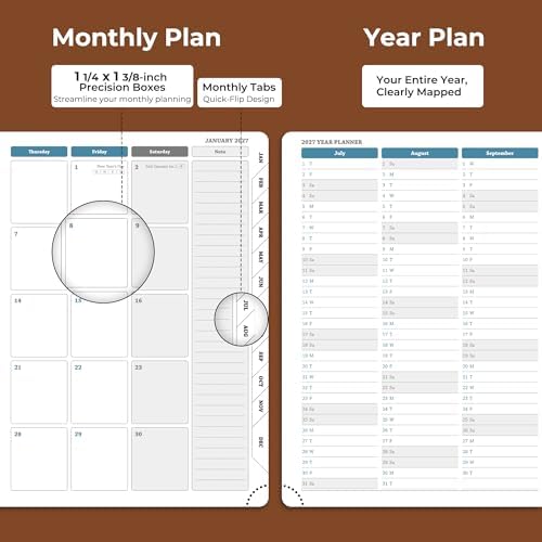 Planner 2026-2027 Daily Daily Weekly and Monthly,8.5"x6.5"