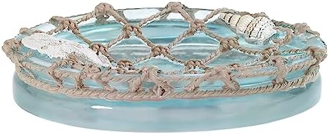 Avanti Linens - Soap Dish, Resin Countertop Soap Holder, Beach Inspired Bathroom Accessories (Seaglass Collection)