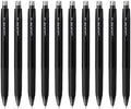 Mitsubishi Pencil Erasable Gel Ink Ballpoint Pen, uni-ball R:E 0.5mm, Off Black, Set of 10