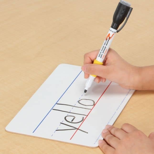 Really Good Stuff Mini Double-Sided Dry Erase Boards, Set of 12