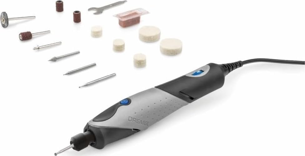 Dremel Stylo+ Craft Rotary Tool Kit with 15 Accessories - Engraving Pen for Wood Carving, and Jewelry Making, Glass Etching Pen (2050-15)