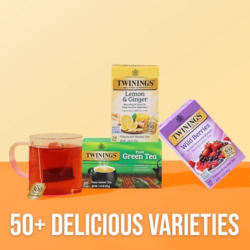 Twinings Wild Berries Herbal Tea Bags, 20 CT Box (6 Pack)