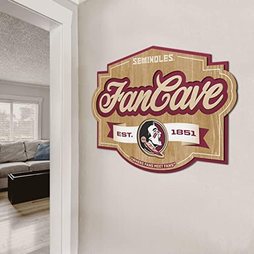 YouTheFan NCAA Officially-licensed FanCave 3D wall art - ready-to-hang, 3D multi-layered construction - floating wall mount design - Perfect fan gift