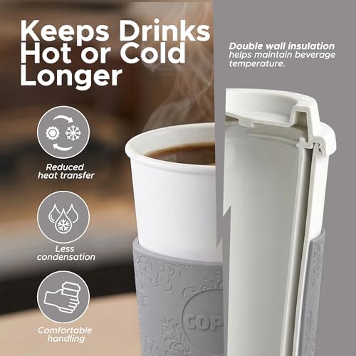 Copco Acadia Travel Mug, 16 Oz - Damask, Set of 3