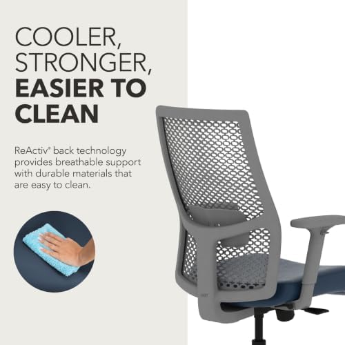 HON Ignition 2.0 ReActiv Ergonomic Office Chair, Lumbar Support, Ocean