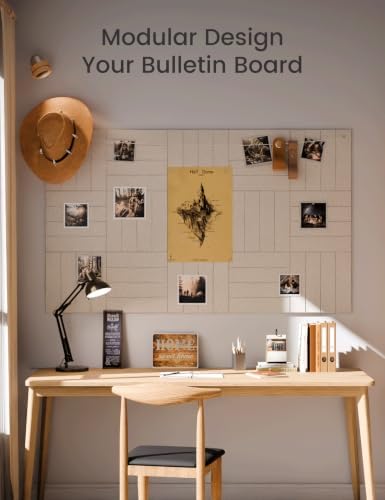 Fluxynara 48" x 36" Large Felt Bulletin Board, Oatmeal
