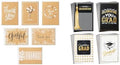 Hallmark Thank You Cards Assortment, Rustic Kraft (48) and Graduation Cards, Black and Gold (12) Card Bundles