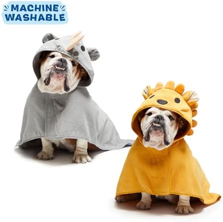 BARKBOX Dog Bathrobe - 2 Pack - for Dogs - Medium