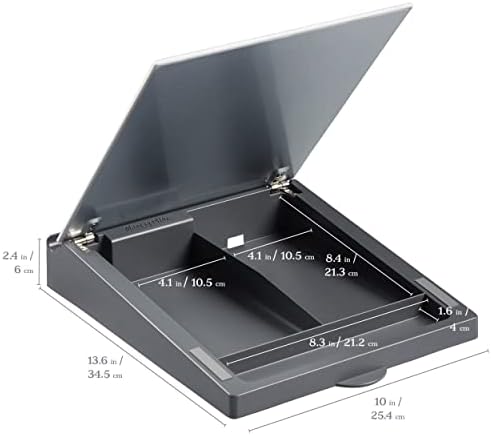 ECR4Kids MessageStor Dry-Erase Glass Board Memo Station, Desk Organization, Botanical