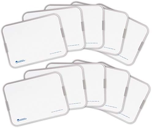 Learning Resources Magnetic Double Sided Dry Erase Boards, Set of 10