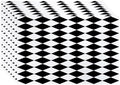 Batmerry Black White Diamond Linen Placemats Set of 8, Art Black and White Harlequin Washable Table Mats for Kitchen Table Thickened Heat Insulation Dining Set Indoor Outdoor 12X18 in