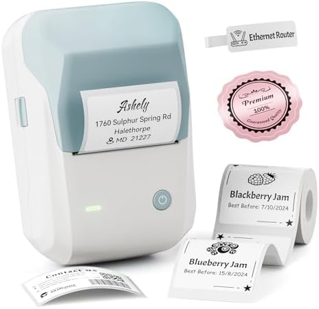 NIIMBOT B1 Label Maker Machine with Tape, 2Inch Thermal Label Printer