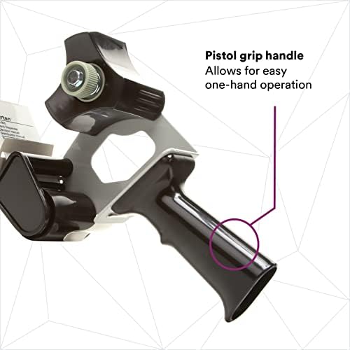 3M Pistol Grip Box Sealing Tape Dispenser HB903, for 2" Wide Tape, 1 Each