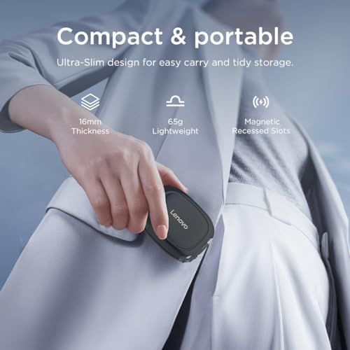 Lenovo 240W USB-C Retractable Cable, PD Fast Charging USB-C to USB-C, Smart Retractable Design, 1.2m (3.94 Ft), 480Mbps Data Transfer, Compact Portable Charger Cable for Laptop Tablet Phone, Black