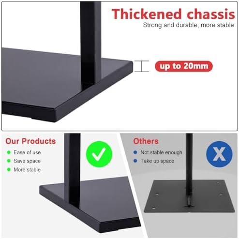 DISPLAYSWORKER Sign holder floor stand, heavy Duty Pedestal poster banner stand for display,22×28 inch slide-in double sided poster sign holder floor standing for board Display (Black, 22×28)