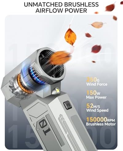 Compressed Air Duster 150000RPM 4-Gear Electric Soplador De Aire Portatil
