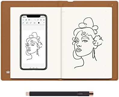 HUION Note Digital Notebook with Real-Time & Offline Sync, Battery-Free Pen
