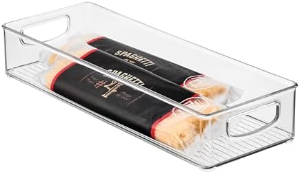iDesign Slim Extra Long Clear Storage Bin