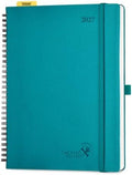 POPRUN 2027 Planner, Large 8.5" x 10.5" Weekly Calendar, Day Planner 2027