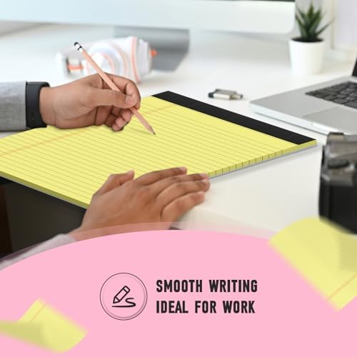 36 Pack Legal Pads 8.5 x 11 Note Pads Wide Ruled Colored Legal Pads 8.5x11