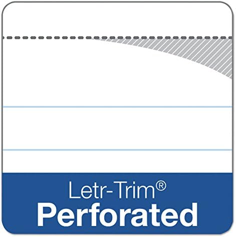 Tops Docket Lined Legal Pads, 8.5 x 11 Notepads, 50 Sheets, 6 Pack, White