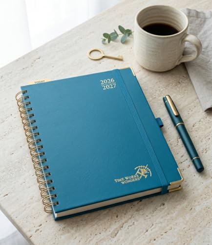 POPRUN 2026-2027 Weekly Planner 10" x 8"Weekly and Monthly Planner Calendar