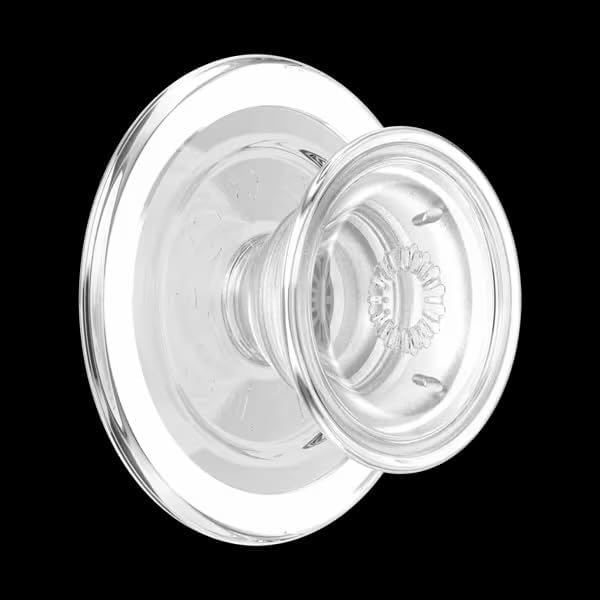 PopSockets Phone Grip for MagSafe, Magnetic Holder- Clear | Removable, For Kindle / Android / iPhone, With Magnet, Clear, Translucent