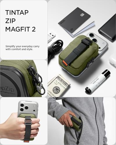 Spigen for MagSafe Wallet Magnetic Pouch Organizer, Tintap Zip V2 MagFit