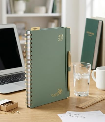 POPRUN 2026-2027 Weekly Planner 10" x 8"Weekly and Monthly Planner Calendar