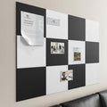 48"x36" Felt Corkboard Bulletin Board,TSJ OFFICE,12 Pack Wall,Black ＆ White